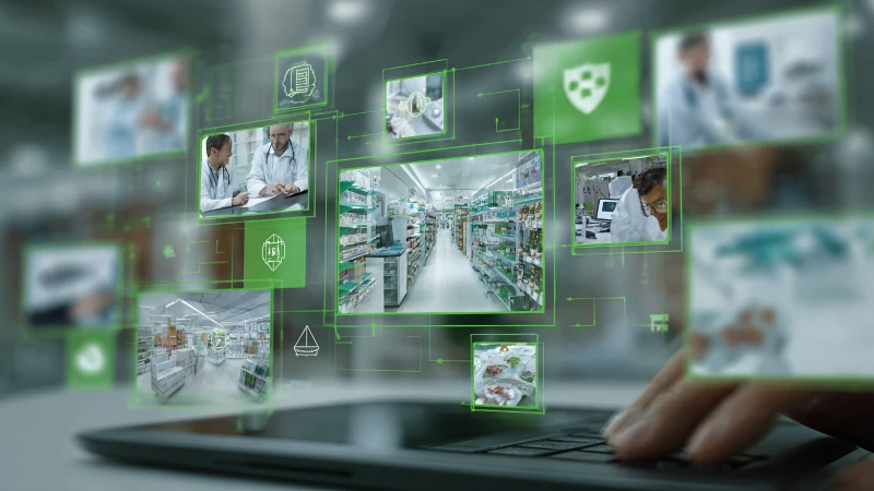 Professionnels analysant des scénarios de transformation numérique.